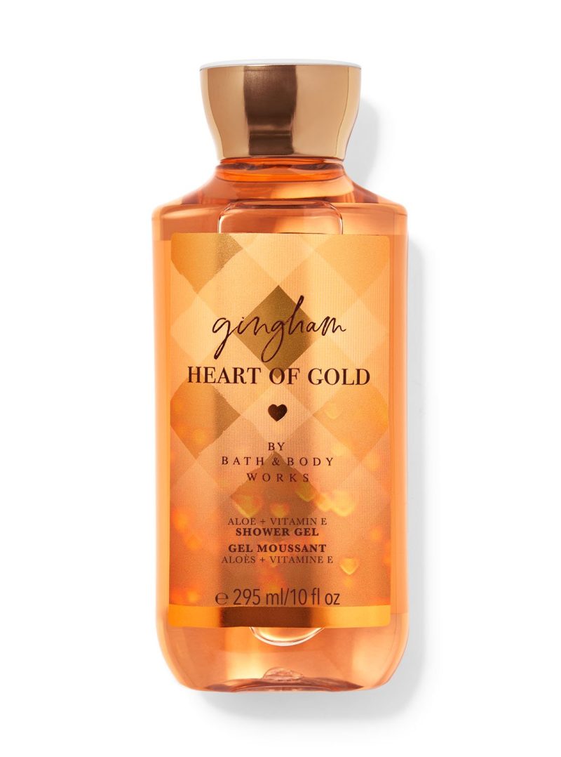 GINGHAM HEART OF GOLD SHOWER GEL