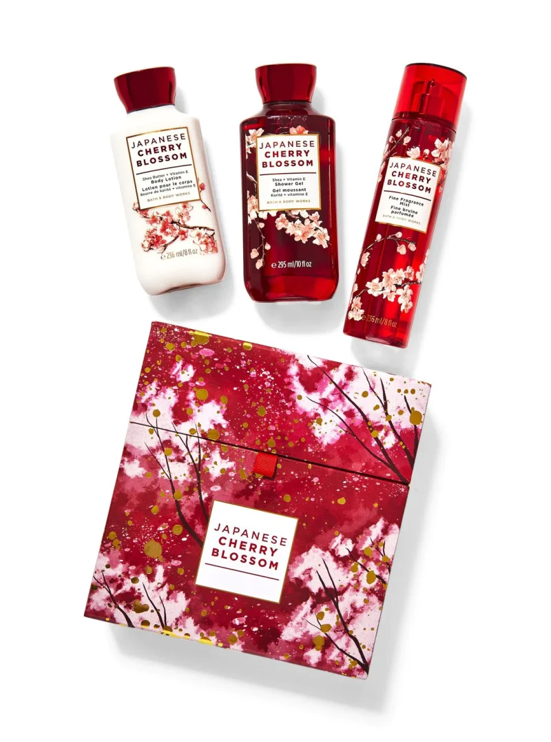 JAPANESE CHERRY BLOSSOM BOXED GIFT SET