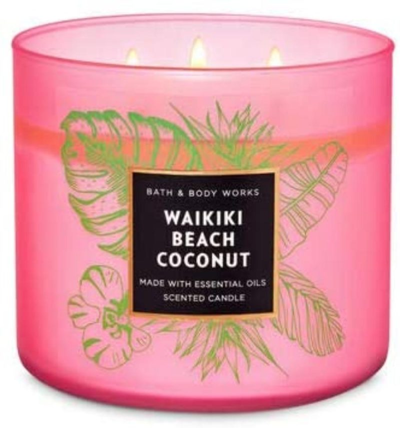 WAIKIKI BEACH COCONUT 2 WICK CANDLE