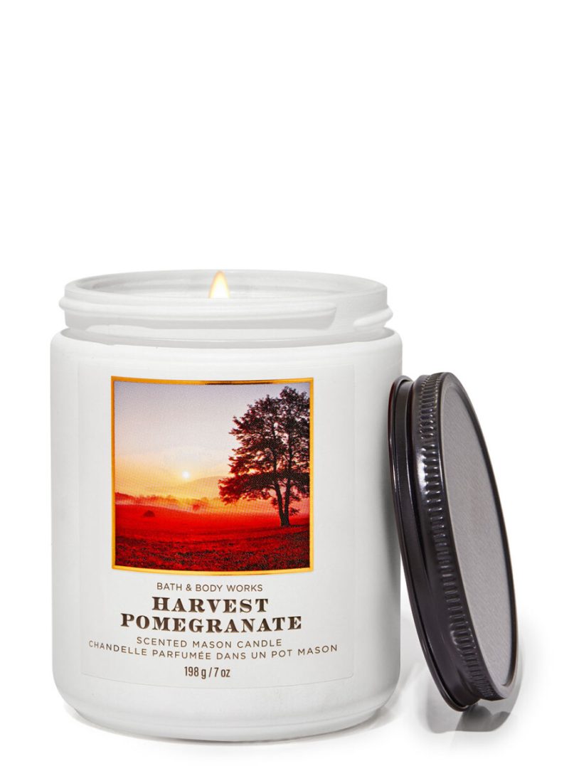 HARVEST POMEGRANATE ONE WICK CANDLE 198G
