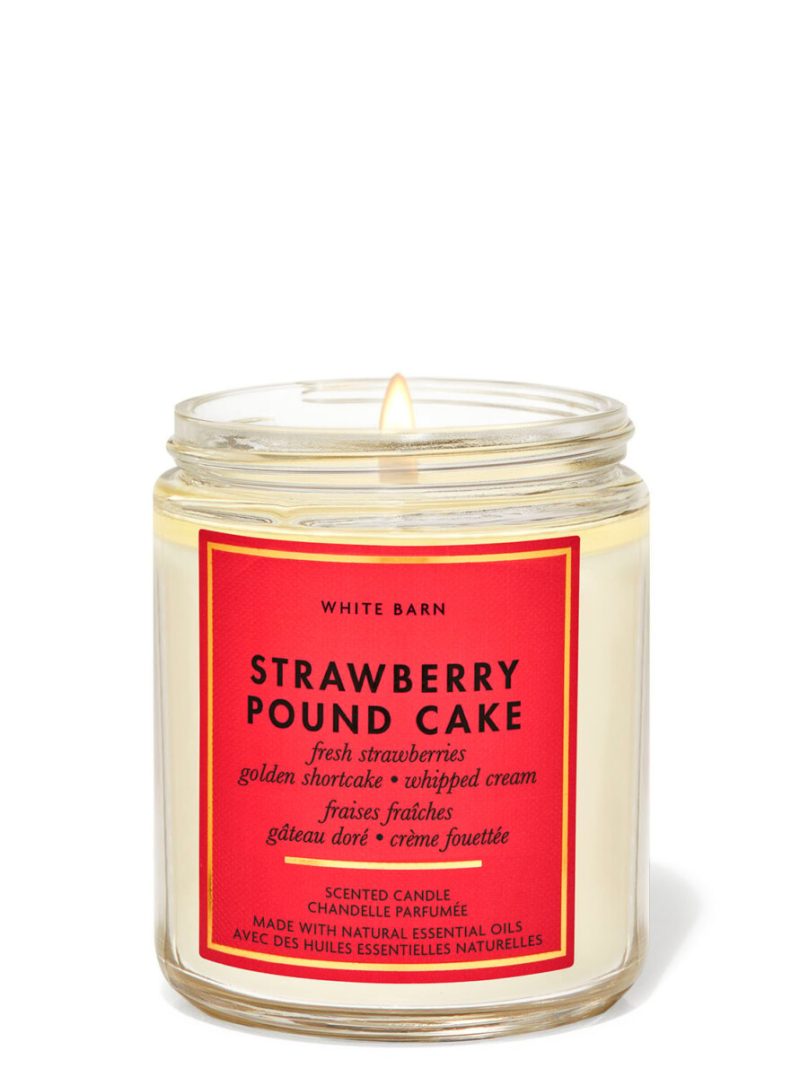 STRAWBERRY POUND CAKE ONE WICK CANDLE 227G